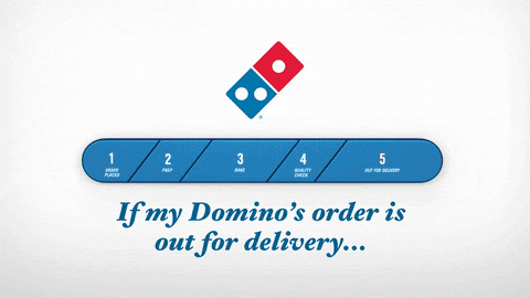 Live pizza order tracking